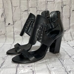 Black Proenza Schouler Woven Leather Heels - 41